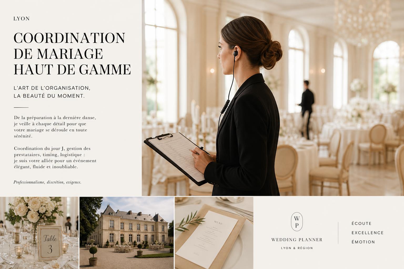 découvrez nos conseils de wedding planner à lyon pour organiser le mariage parfait, de la préparation à la réalisation, et faites de votre jour spécial un moment inoubliable.