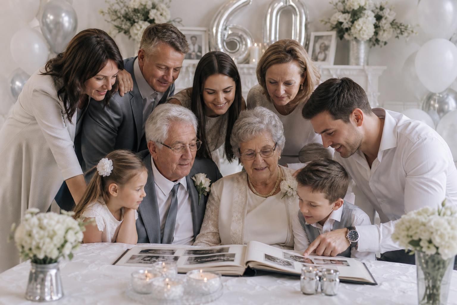 dĂ©couvrez nos conseils pour cĂ©lĂ©brer 60 ans de mariage de maniĂšre inoubliable, avec des idĂ©es originales et des astuces pour une fĂȘte mĂ©morable entourĂ©e de vos proches.