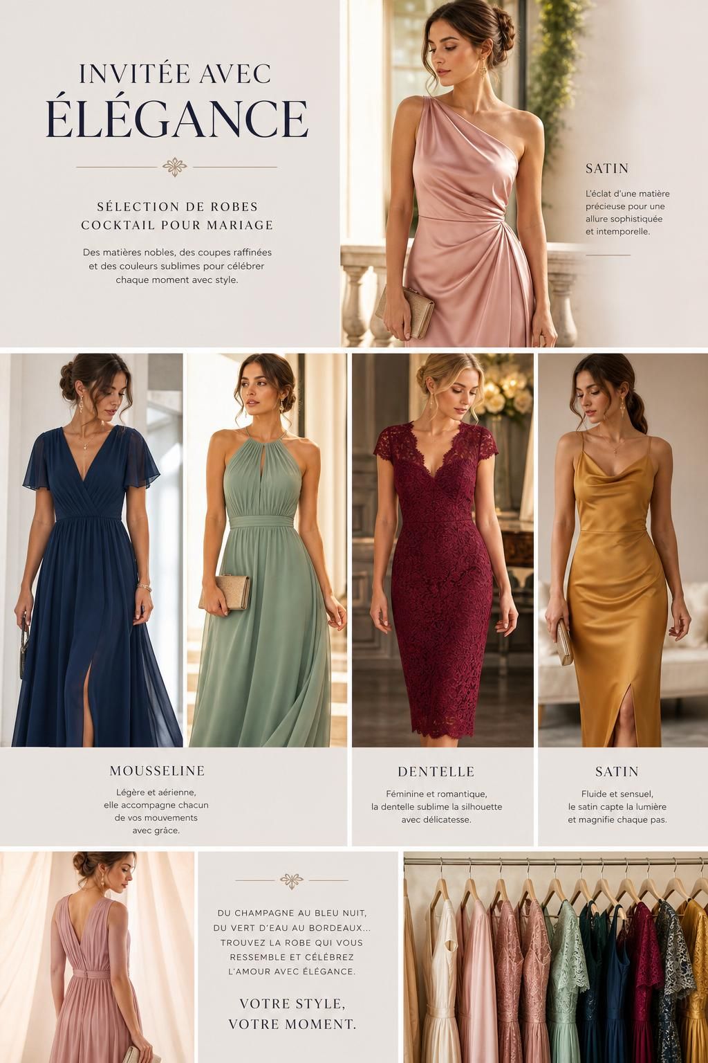 découvrez notre guide complet pour choisir la robe de cocktail parfaite pour un mariage. astuces, styles et conseils pour une tenue élégante et adaptée à l'événement.
