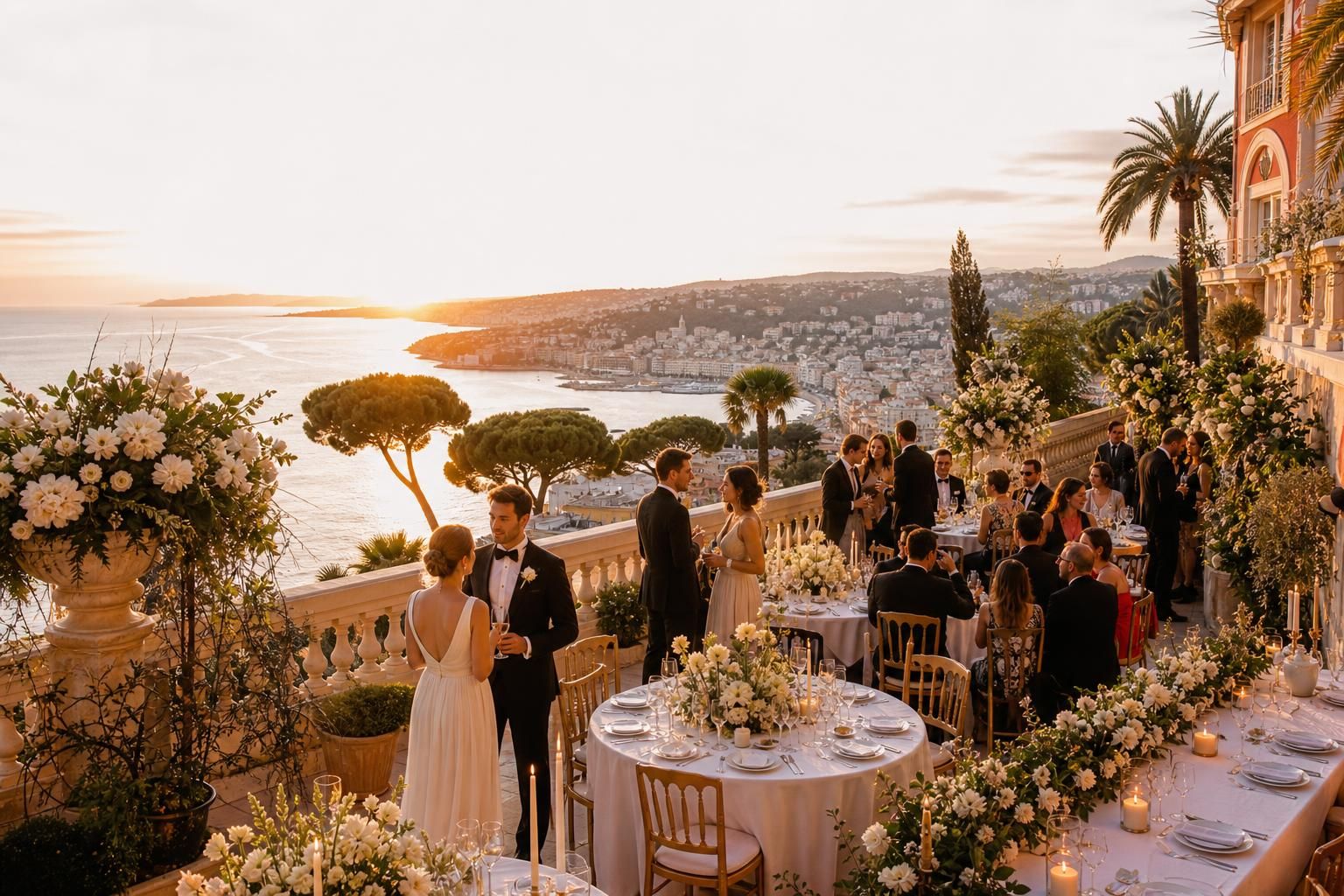 dĂ©couvrez comment un wedding planner Ă nice peut vous aider Ă organiser le mariage parfait sur la cĂŽte dâazur, alliant Ă©lĂ©gance, lieux dâexception et conseils personnalisĂ©s pour un jour inoubliable.